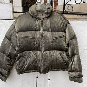 Compton Puffer jacket in bronze Large